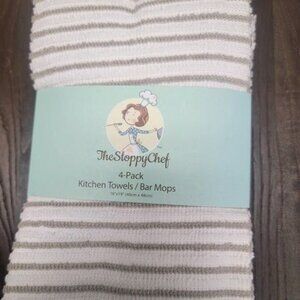 The Sloppy Chef 4-Pack Kitchen Towels / Bar Mops 16"x19"